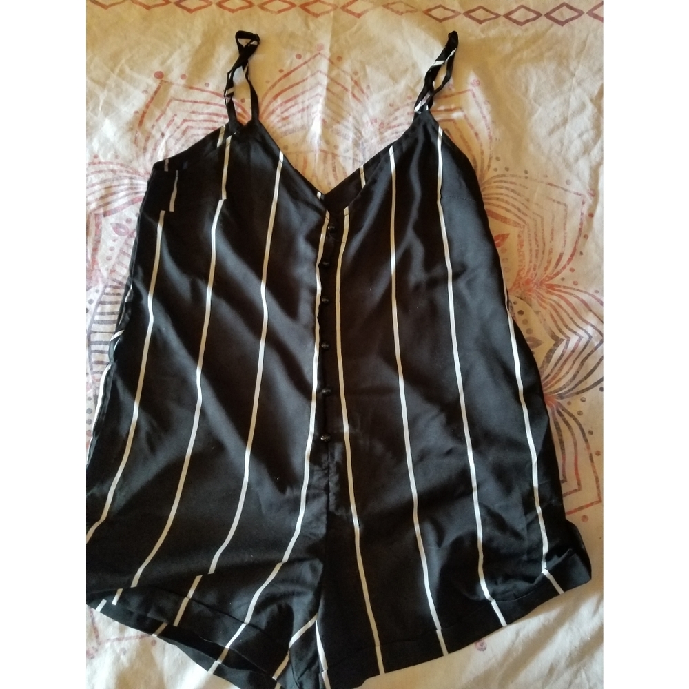 Striped romper